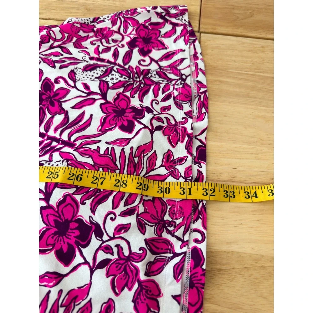 Lilly Pulitzer Skirted Romper Sz M Pink White Floral Coastal Retail $168 - Picture 4 of 12
